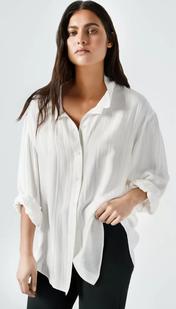 Best Fluid Drop Shoulder Blouse Tops