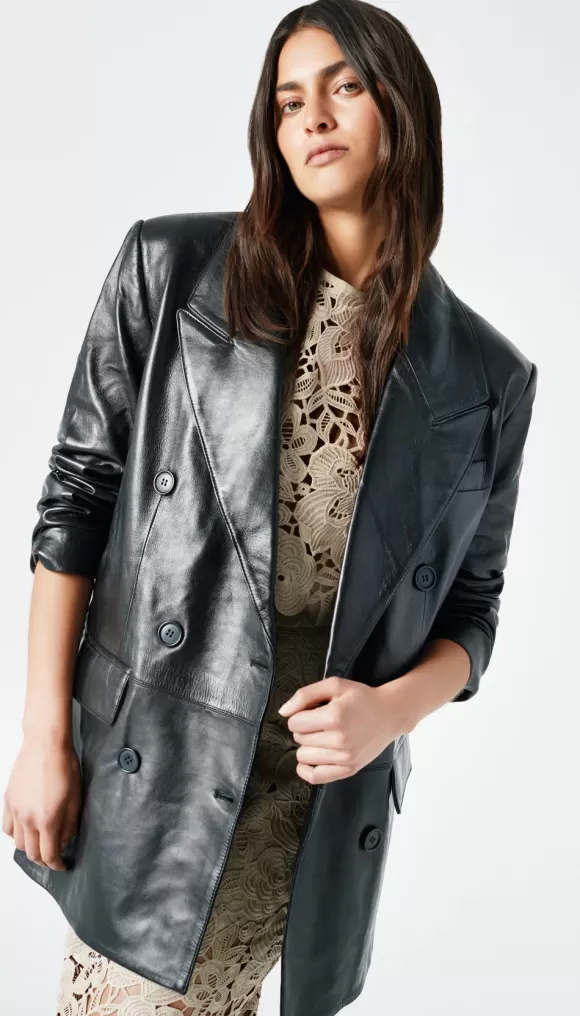 Cheap Leather Car Coat Outerwear