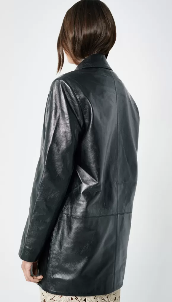 Cheap Leather Car Coat Outerwear