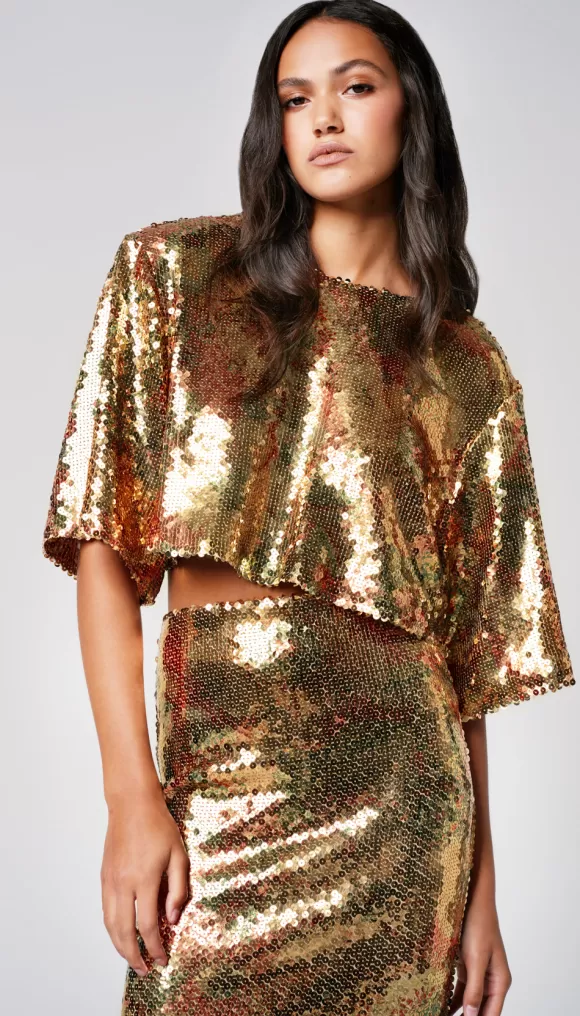 Hot Sequin Tee Tops