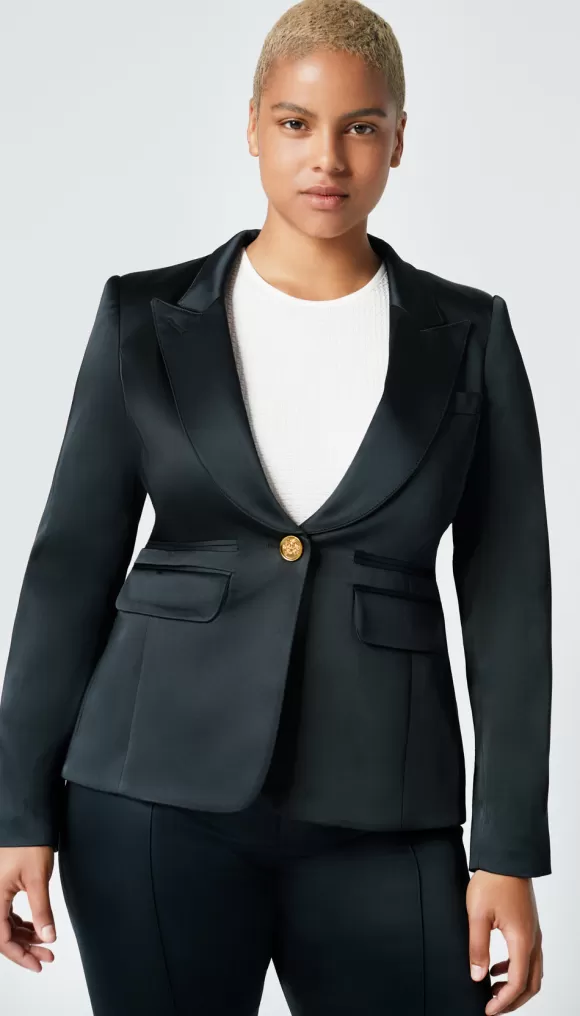 Best Sale Tuxedo Peaked Lapel Blazer Blazers